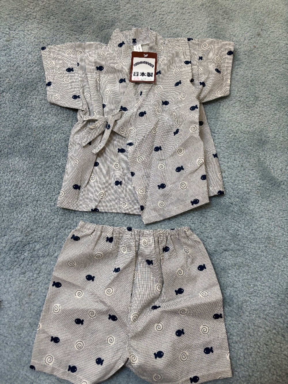 NEW Japanese toddler jinbei for boys. From Japan. Summer outfit.